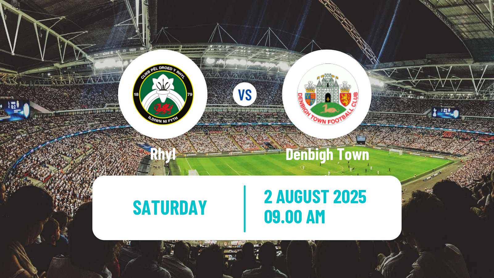 Soccer Welsh League Cup Rhyl - Denbigh Town
