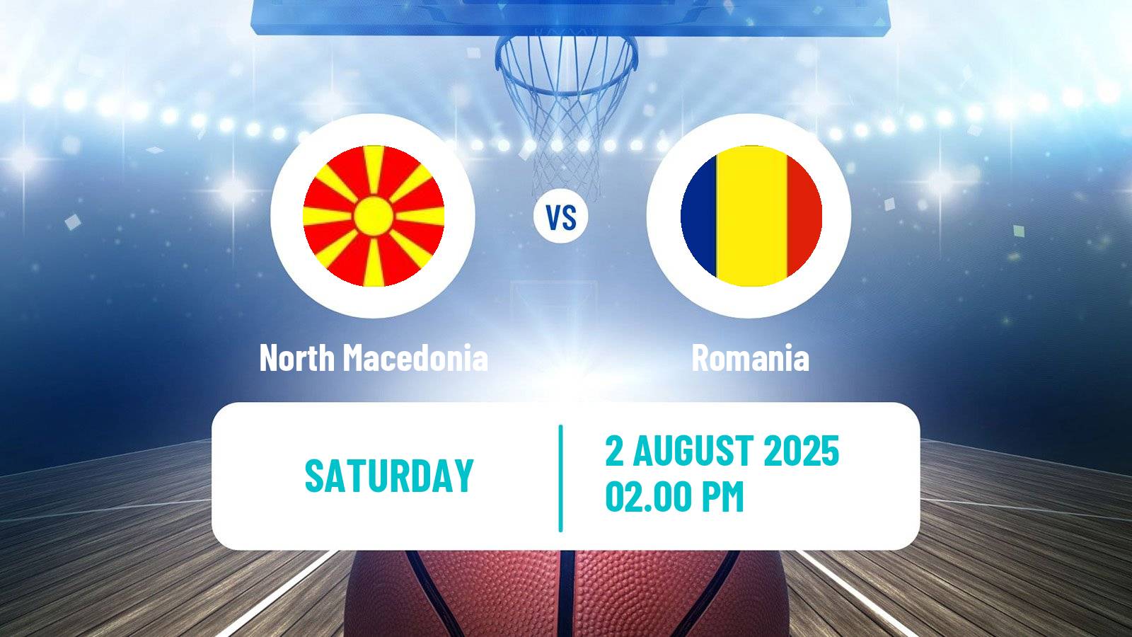 Basketball World Championship Basketball North Macedonia - Romania