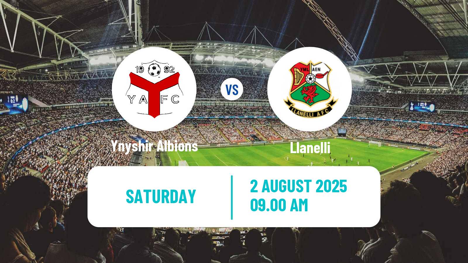Soccer Welsh League Cup Ynyshir Albions - Llanelli