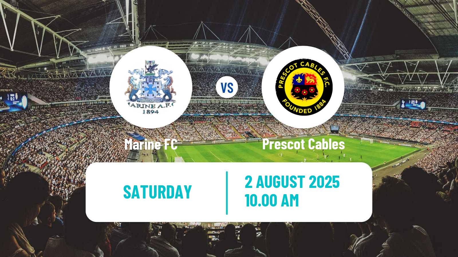Soccer Club Friendly Marine - Prescot Cables