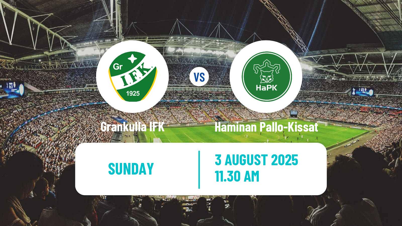 Soccer Finnish Kakkonen Group A Grankulla IFK - Haminan Pallo-Kissat