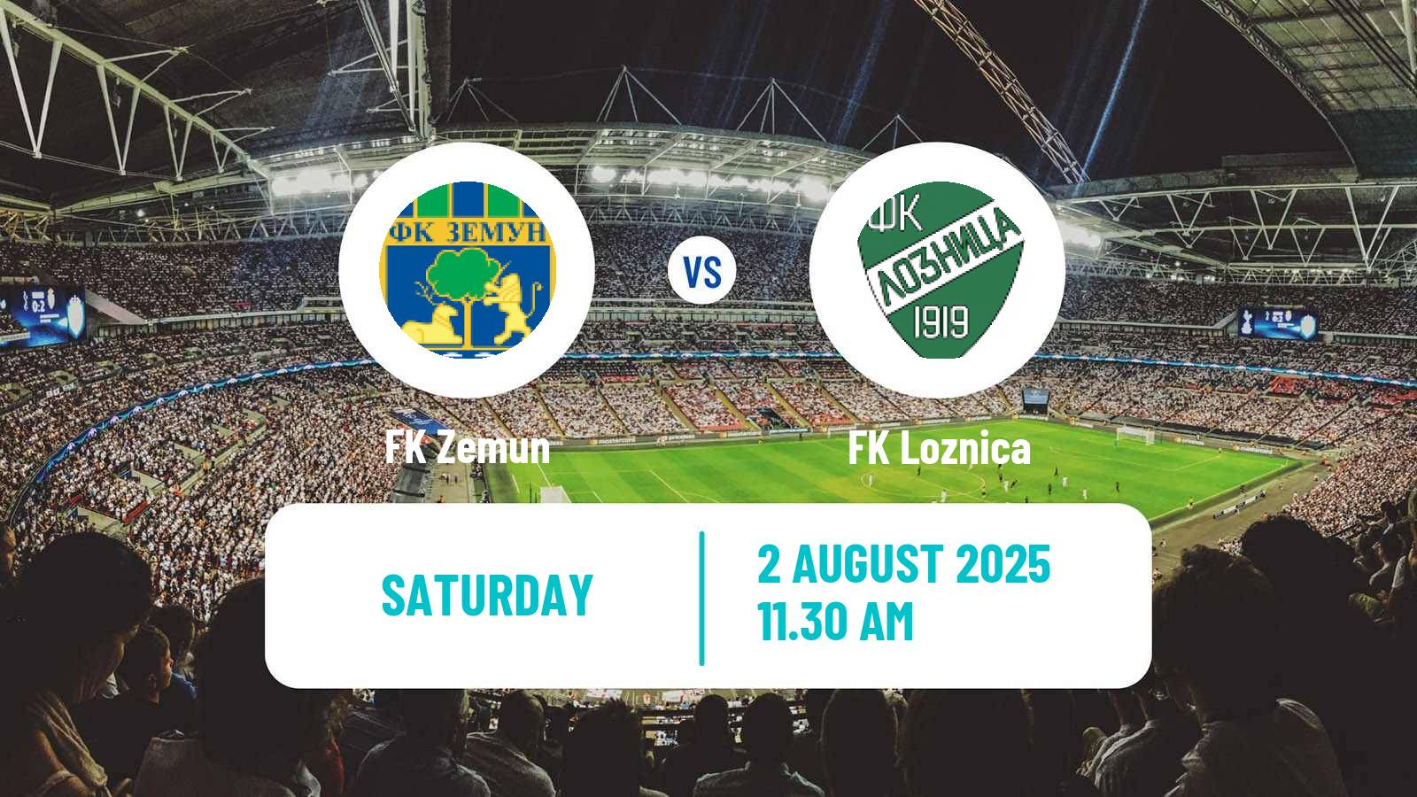Soccer Serbian Prva Liga Zemun - Loznica