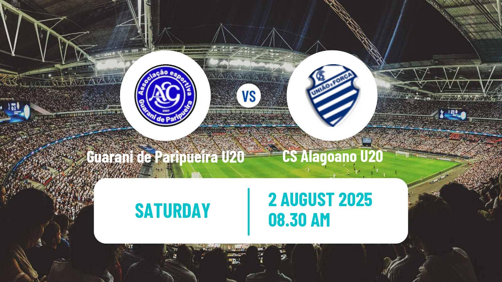Soccer Brazilian Alagoano U20 Guarani de Paripueira U20 - CS Alagoano U20