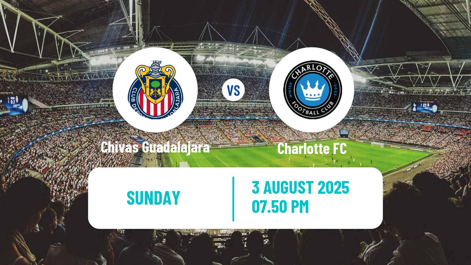 Soccer CONCACAF League Cup Chivas Guadalajara - Charlotte
