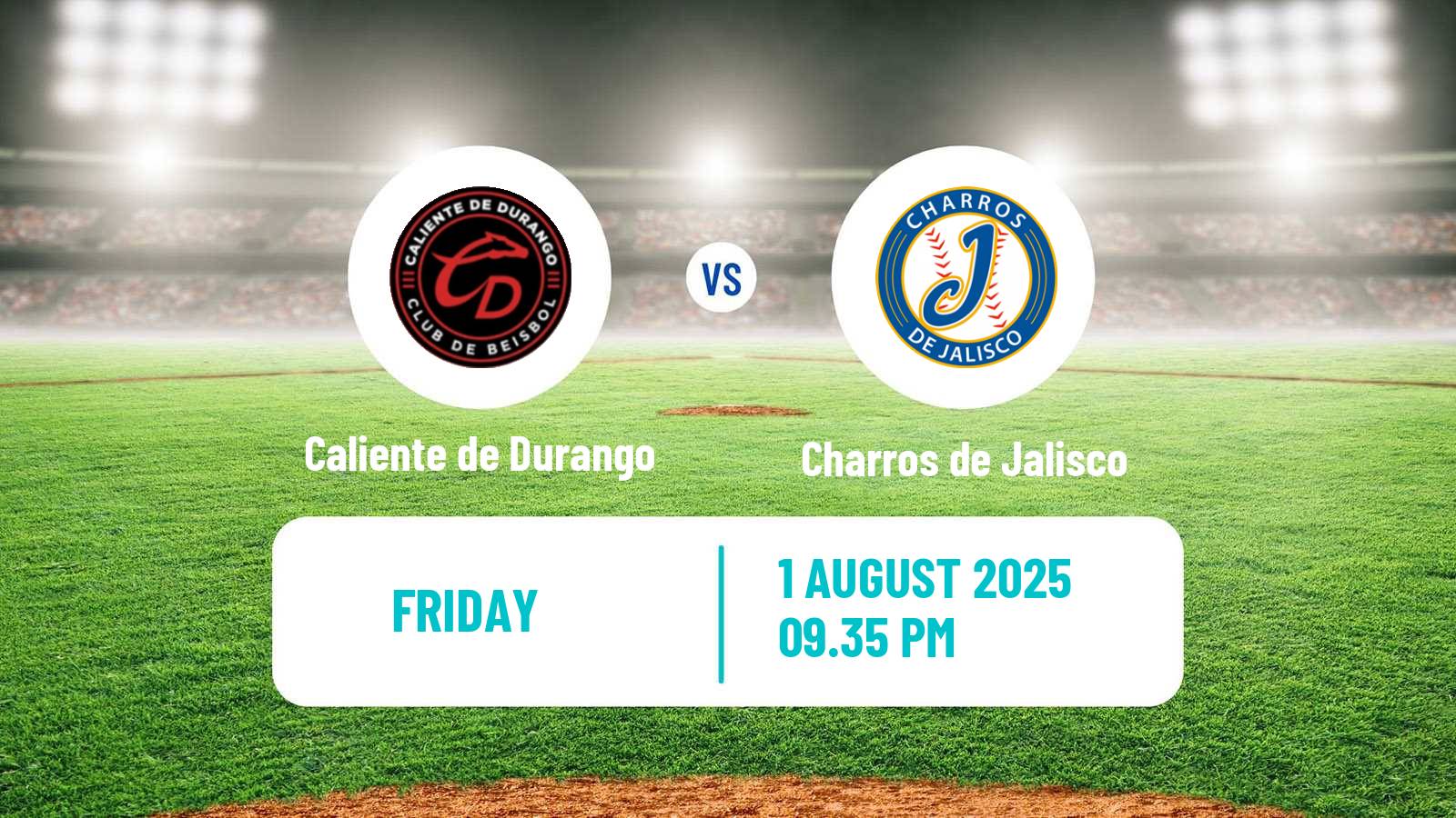 Baseball LMB Caliente de Durango - Charros de Jalisco