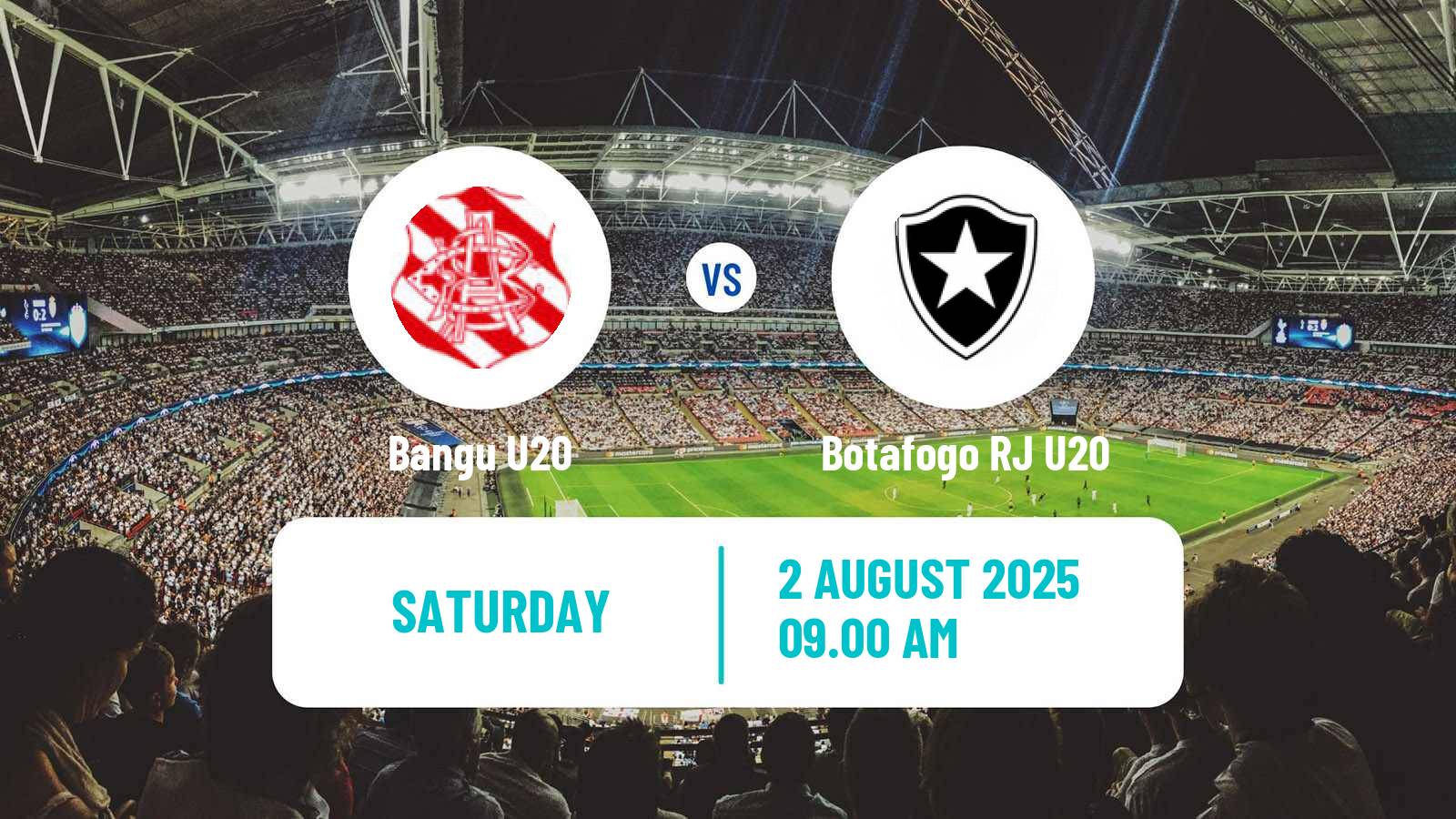 Soccer Brazilian Carioca U20 Bangu U20 - Botafogo RJ U20