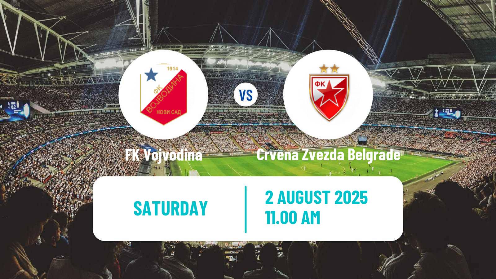 Soccer Serbian Superliga Vojvodina - Crvena Zvezda Belgrade