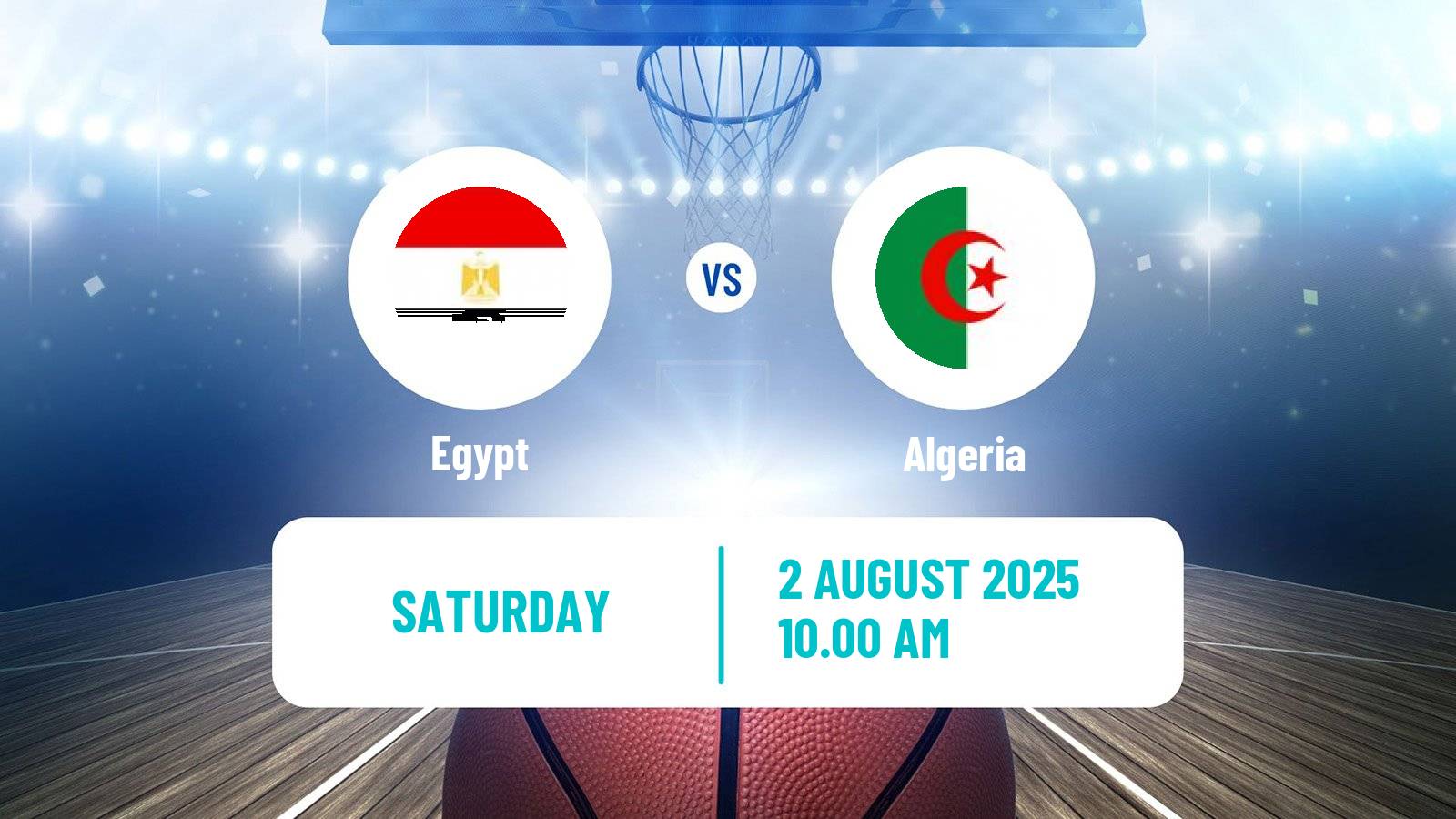 Basketball Friendly International Basketball Egypt - Algeria