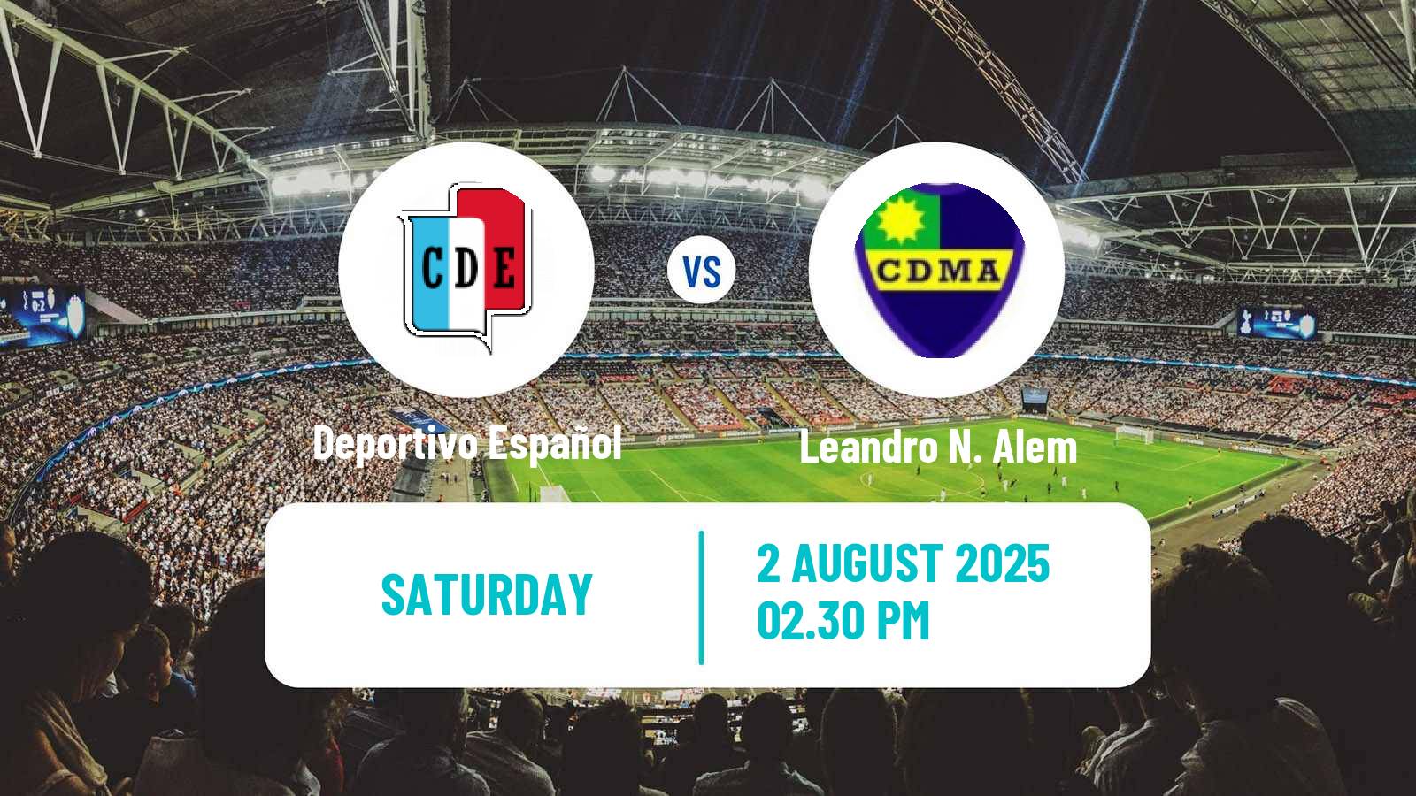 Soccer Argentinian Primera C Deportivo Español - Leandro N. Alem