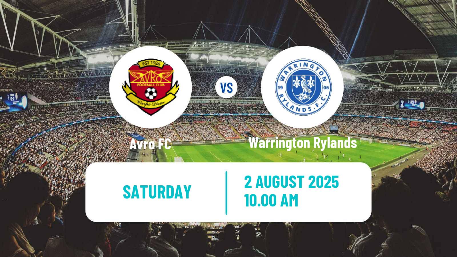 Soccer Club Friendly Avro - Warrington Rylands
