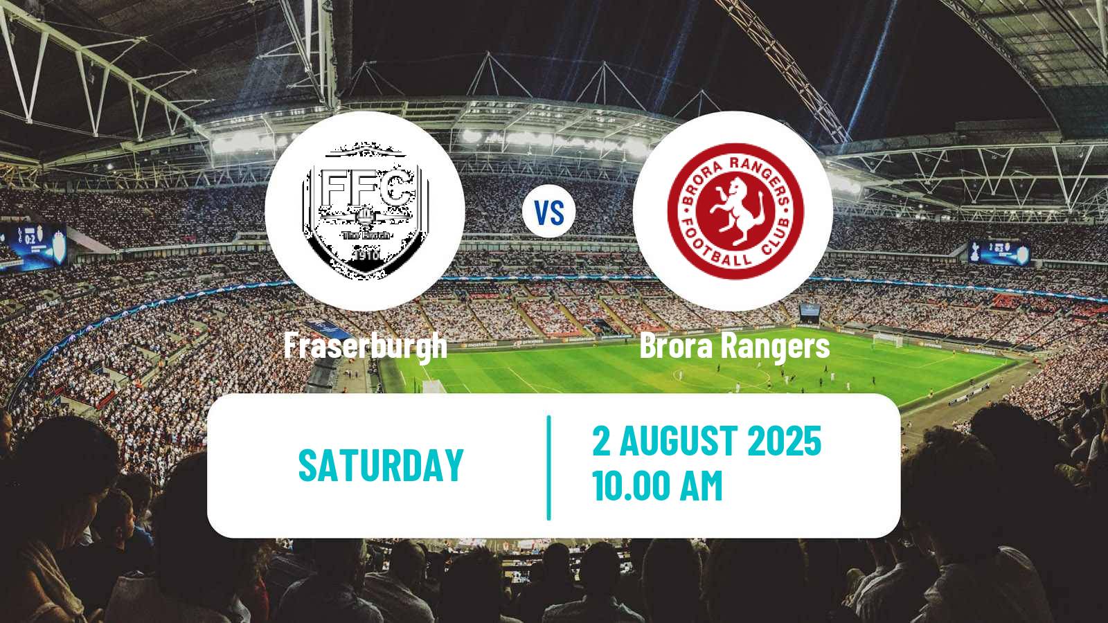 Soccer Scottish Highland League Fraserburgh - Brora Rangers