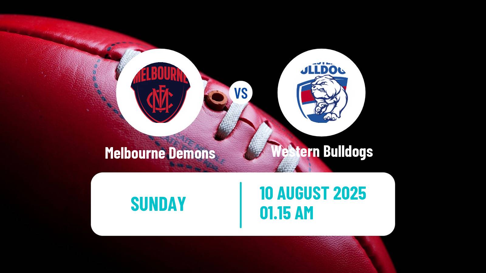 Aussie rules AFL Melbourne Demons - Western Bulldogs