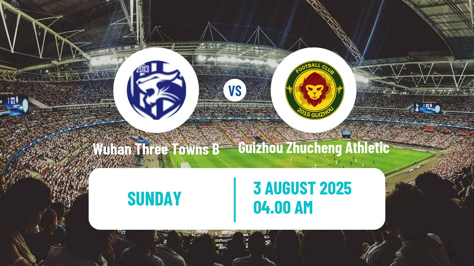 Soccer Chinese Yi League Wuhan Three Towns B - Guizhou Zhucheng Athletic