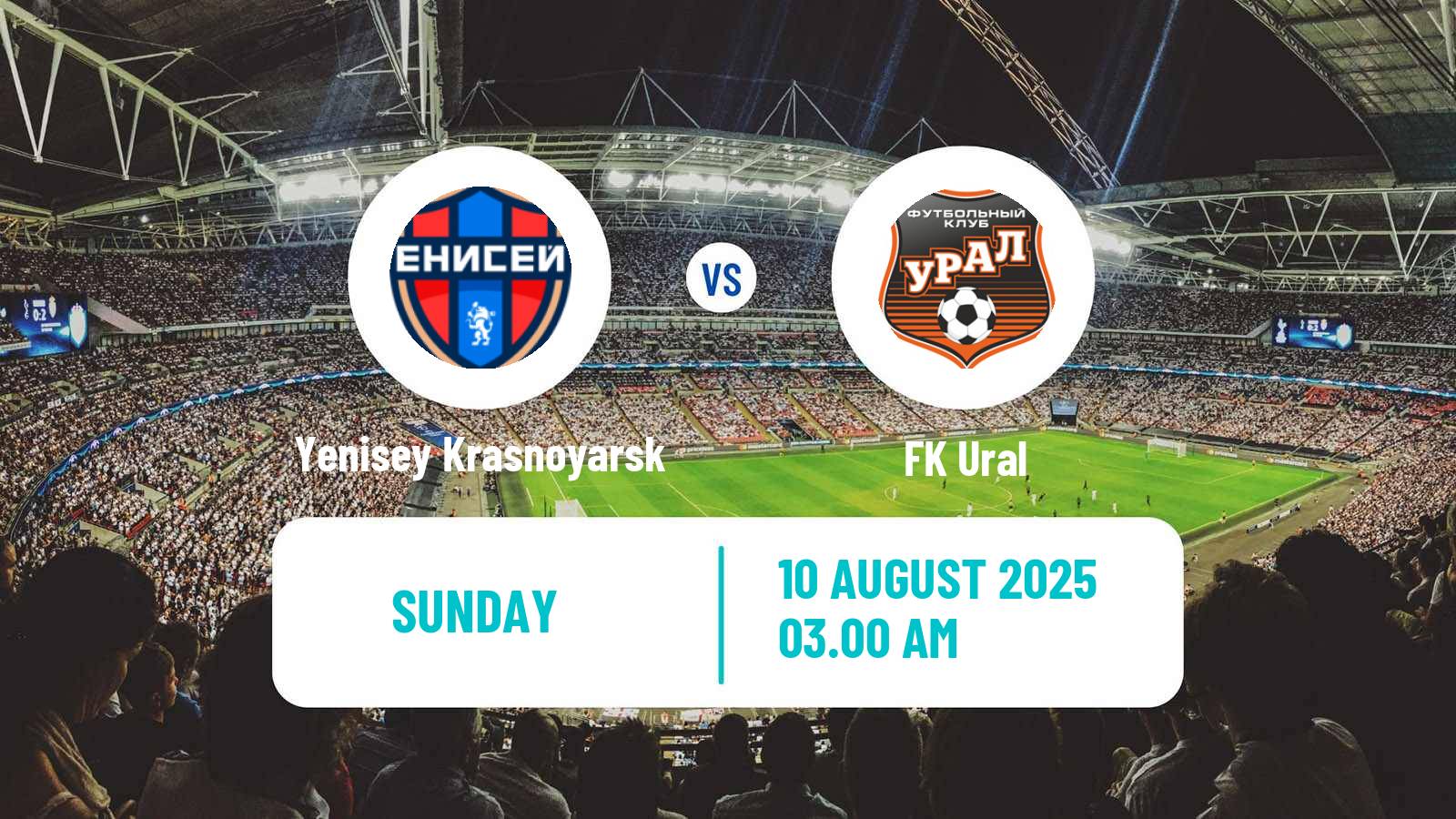 Soccer Russian FNL Yenisey Krasnoyarsk - Ural