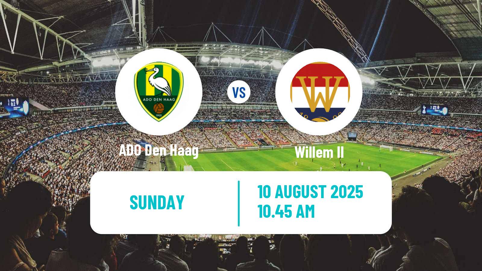 Soccer Dutch Eerste Divisie ADO Den Haag - Willem II