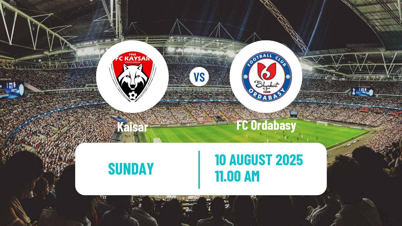 Soccer Kazakh Premier League Kaisar - Ordabasy