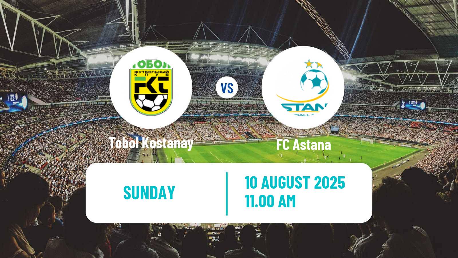 Soccer Kazakh Premier League Tobol Kostanay - Astana