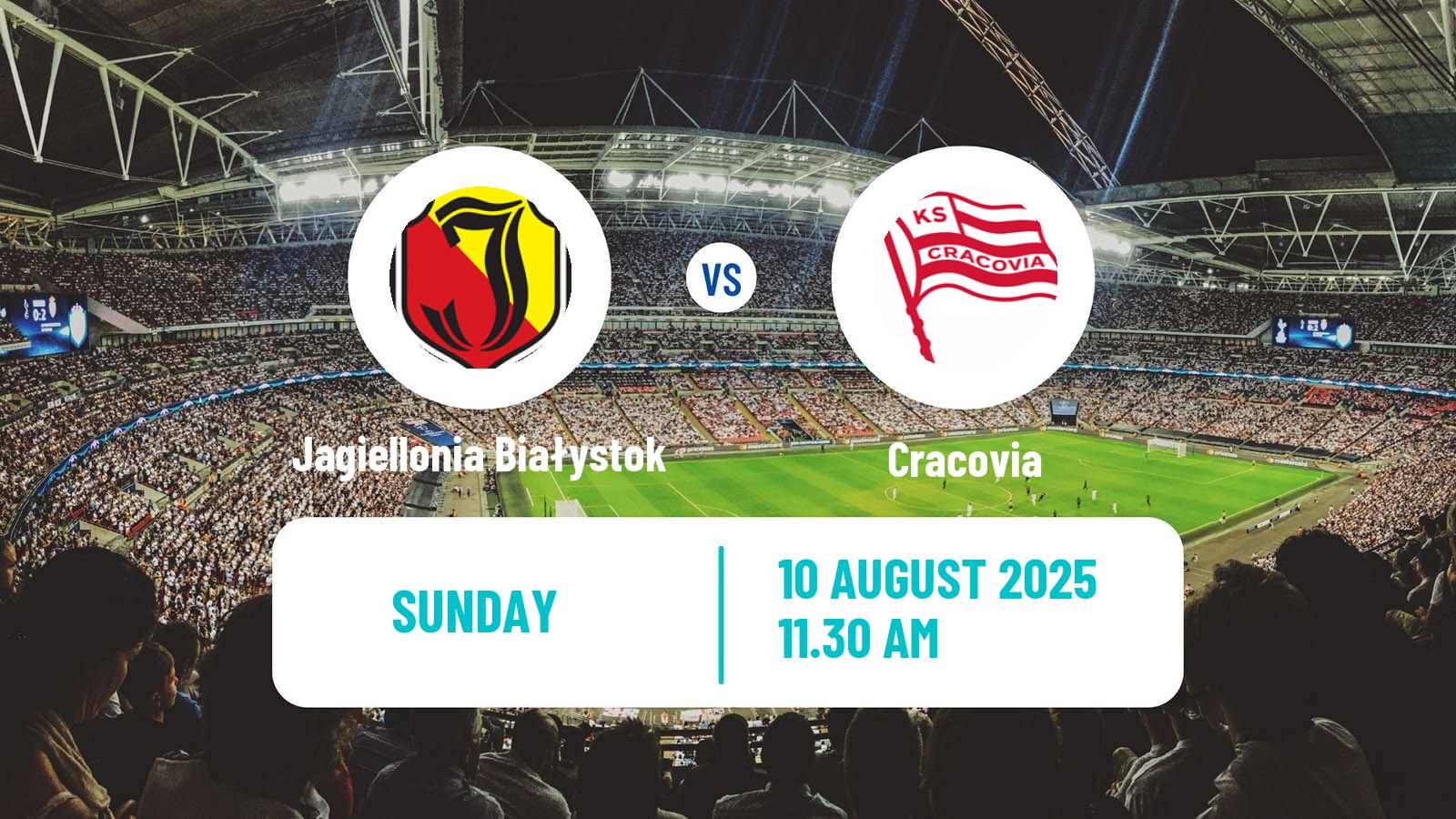 Soccer Polish Ekstraklasa Jagiellonia Białystok - Cracovia