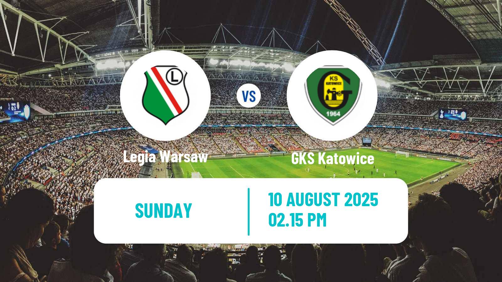 Soccer Polish Ekstraklasa Legia Warsaw - GKS Katowice