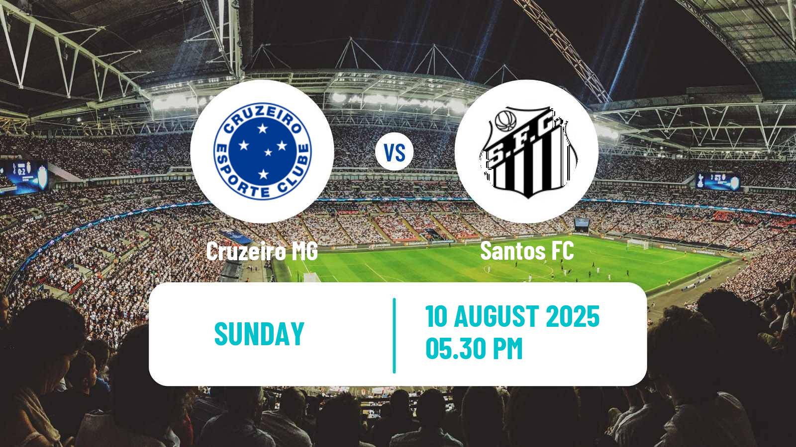 Soccer Brazilian Serie A Cruzeiro - Santos