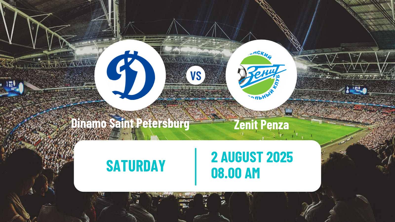 Soccer FNL 2 Division B Group 3 Dinamo Saint Petersburg - Zenit Penza