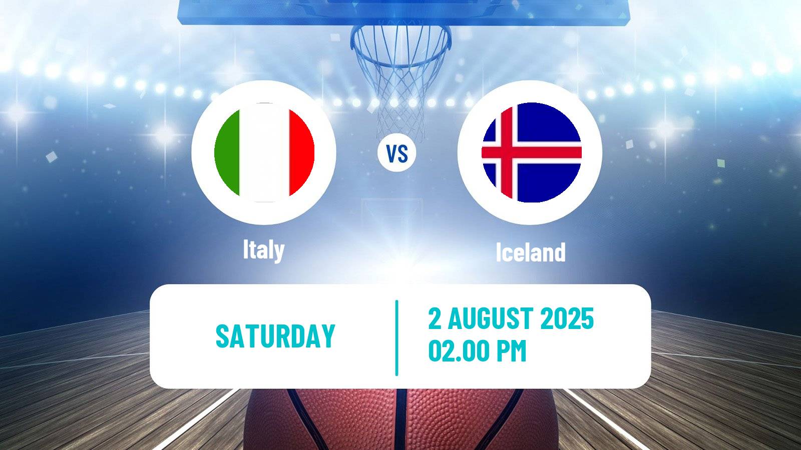 Basketball Friendly International Basketball Italy - Iceland