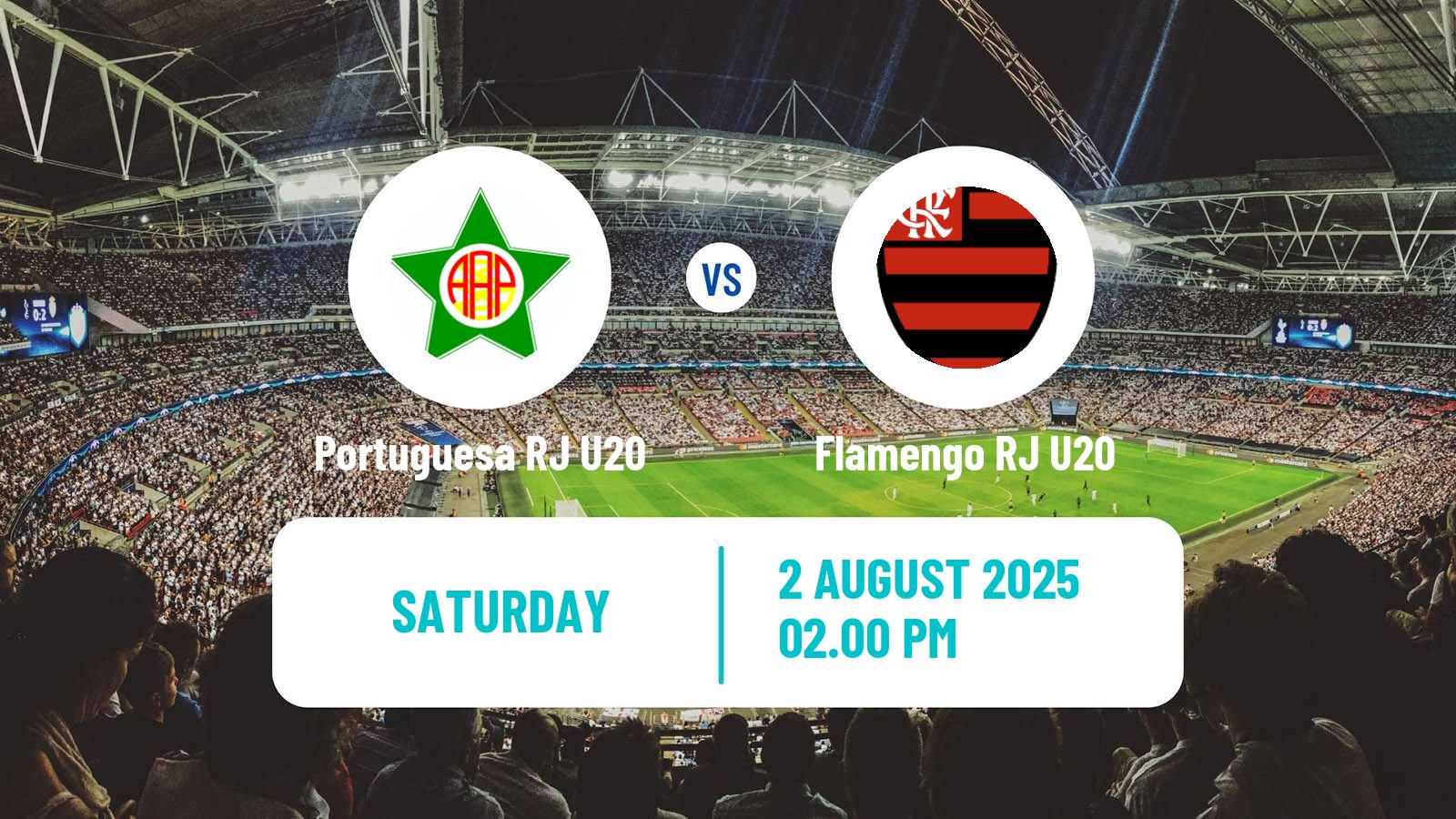 Soccer Brazilian Carioca U20 Portuguesa RJ U20 - Flamengo RJ U20