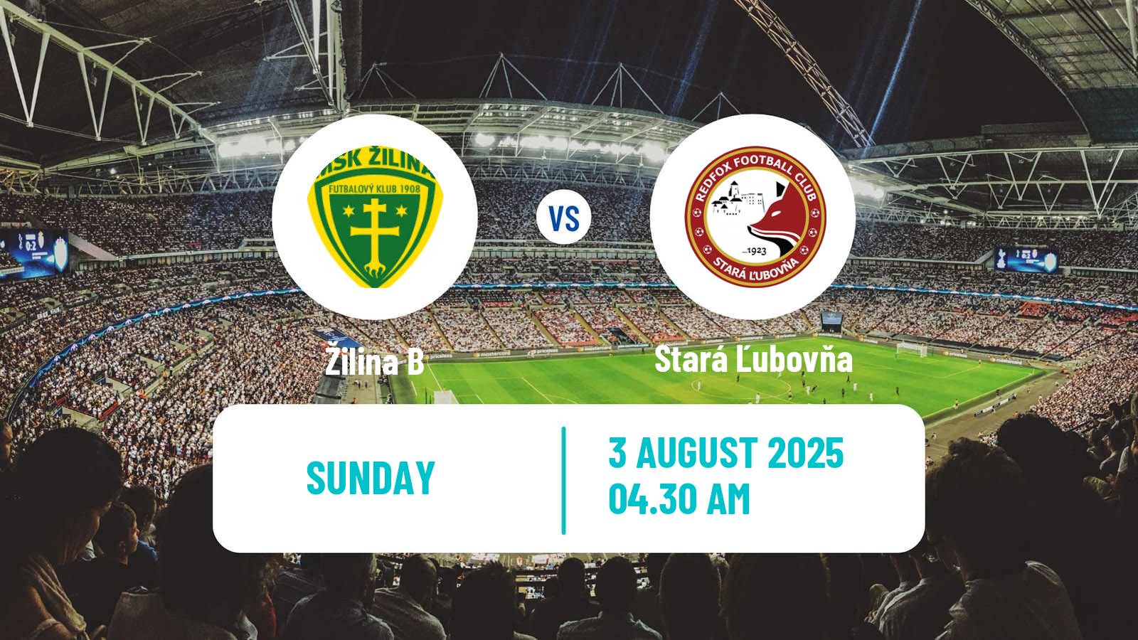 Soccer Slovak 2 Liga Žilina B - Stará Ľubovňa