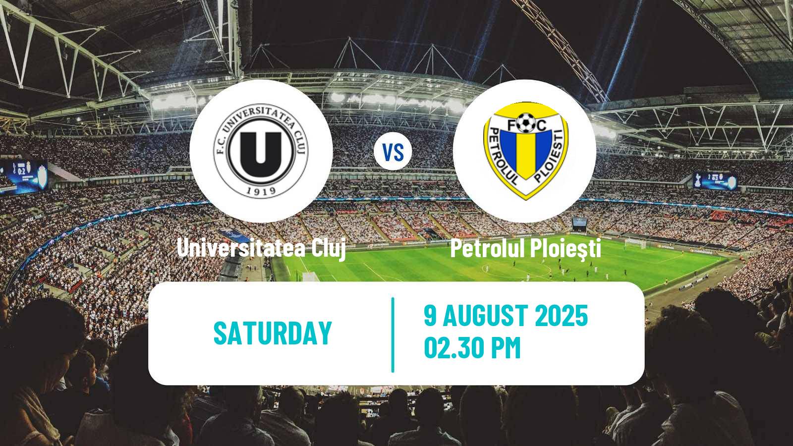Soccer Romanian Liga 1 Universitatea Cluj - Petrolul Ploieşti