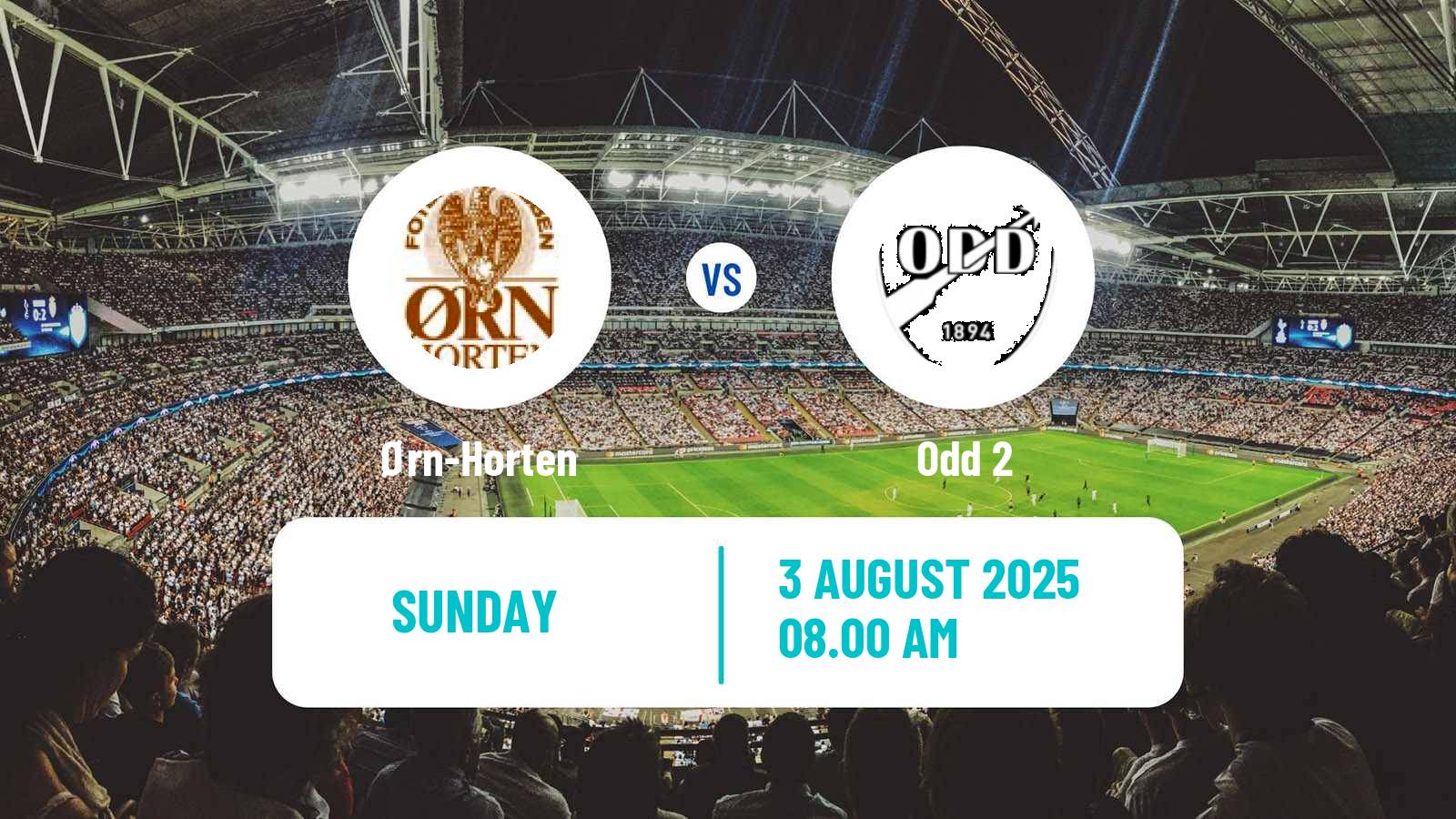 Soccer Norwegian Division 3 - Group 6 Ørn-Horten - Odd 2