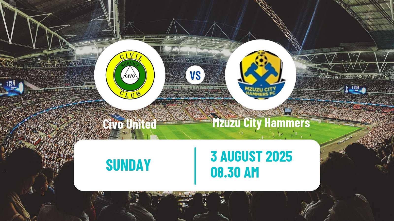 Soccer Malawi Premier Division Civo United - Mzuzu City Hammers