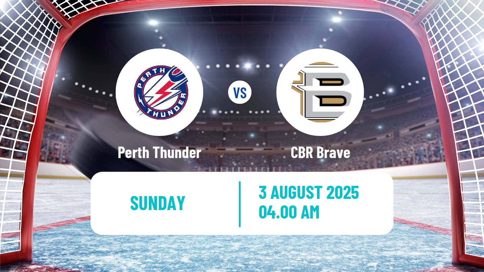 Hockey Australian Ice Hockey League Perth Thunder - CBR Brave