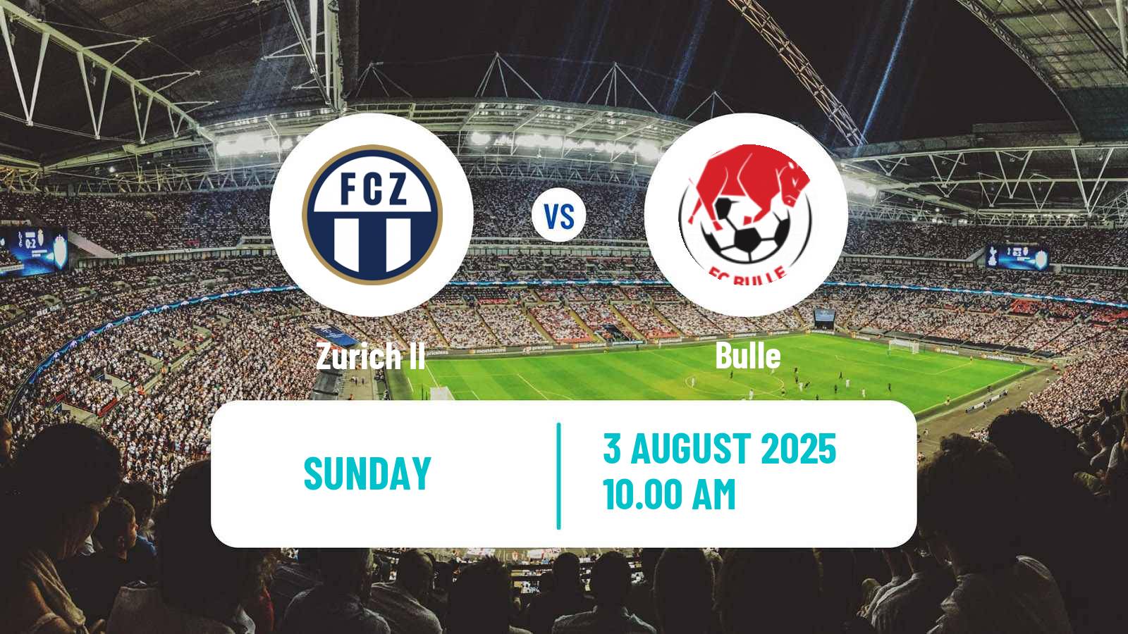 Soccer Swiss Promotion League Zurich II - Bulle