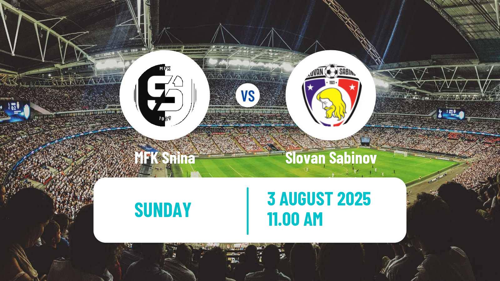 Soccer Slovak 3 Liga East Snina - Slovan Sabinov