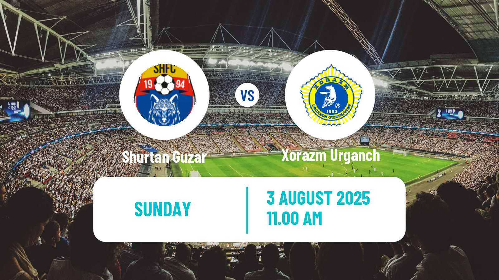 Soccer Uzbek League Shurtan Guzar - Xorazm Urganch