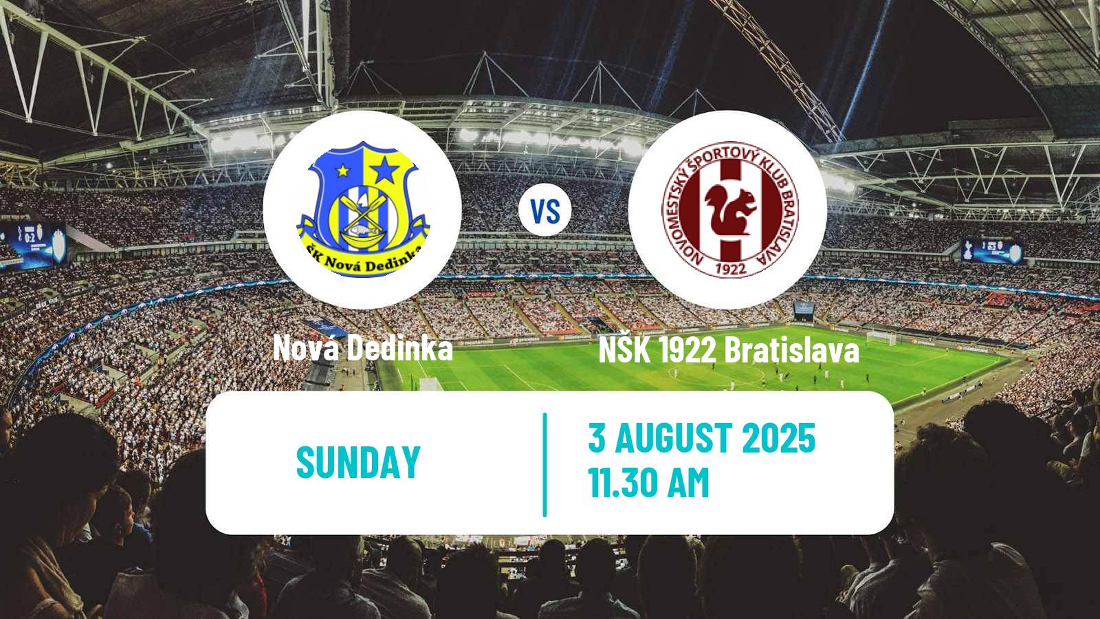 Soccer Slovak Cup Nová Dedinka - NŠK 1922 Bratislava