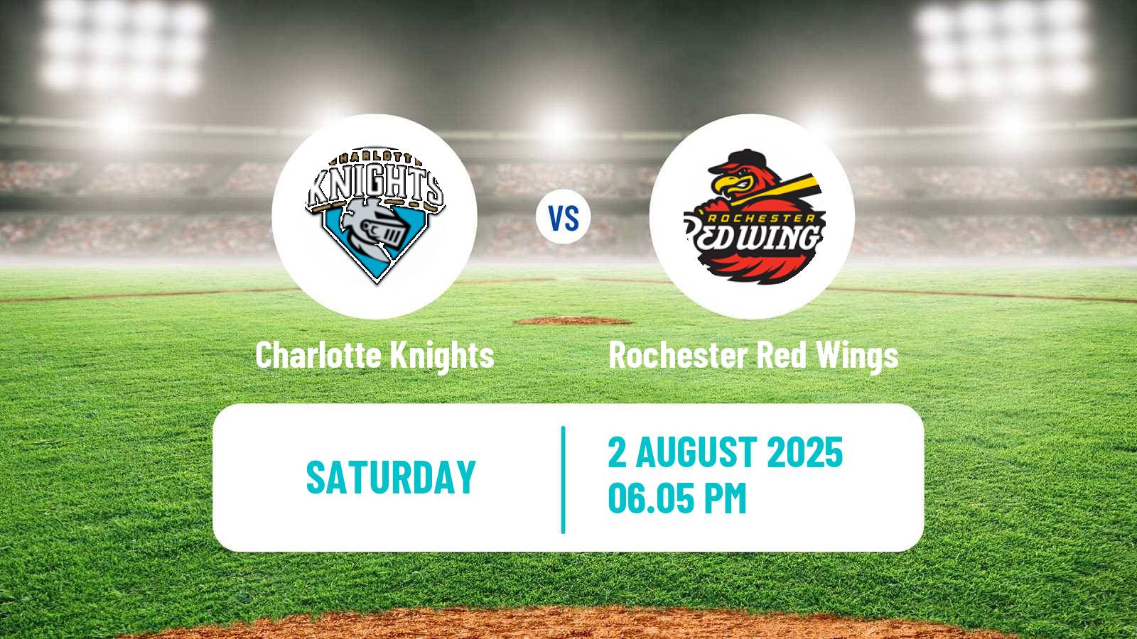 Baseball IL Charlotte Knights - Rochester Red Wings
