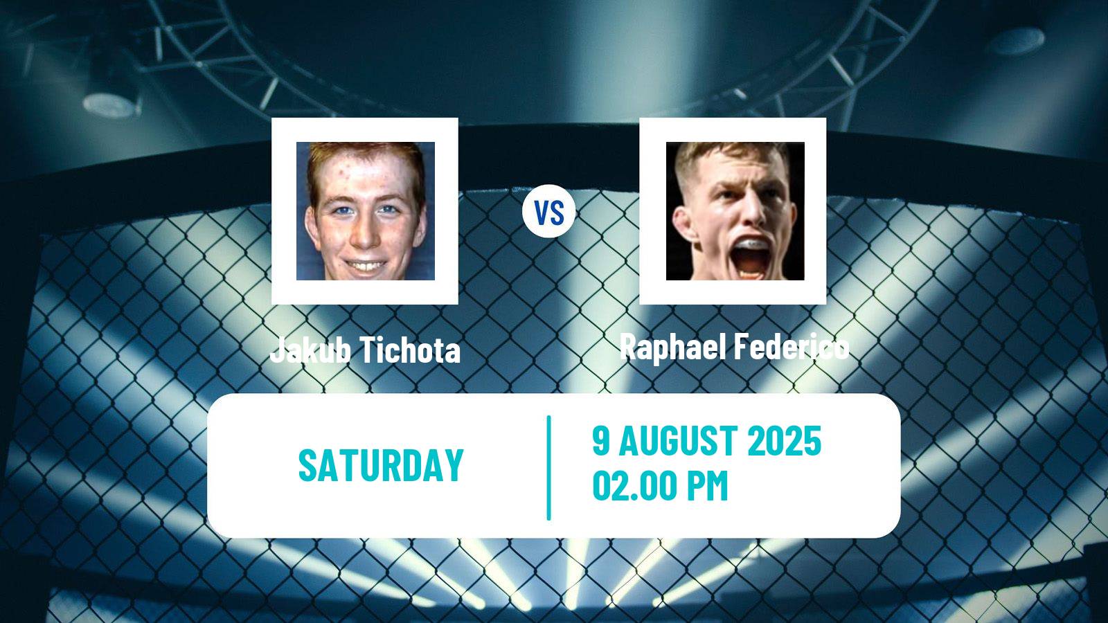 MMA Featherweight Oktagon Men Jakub Tichota - Raphael Federico