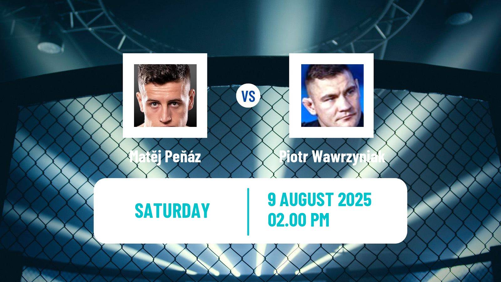 MMA Middleweight Tipsport Gamechanger Men Matěj Peňáz - Piotr Wawrzyniak