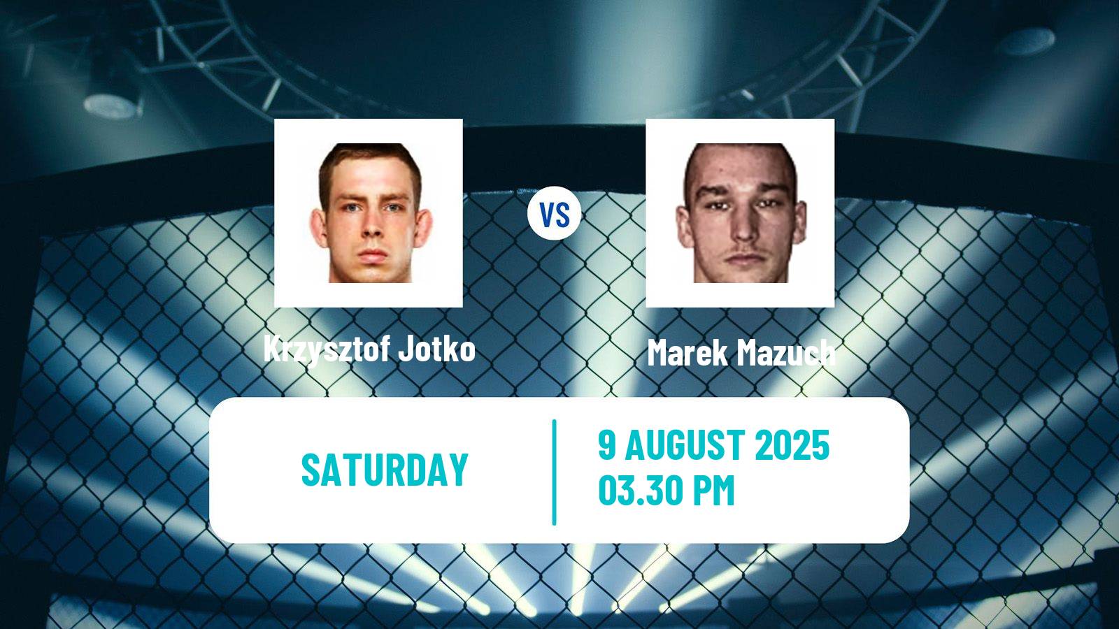 MMA Middleweight Tipsport Gamechanger Men Krzysztof Jotko - Marek Mazuch