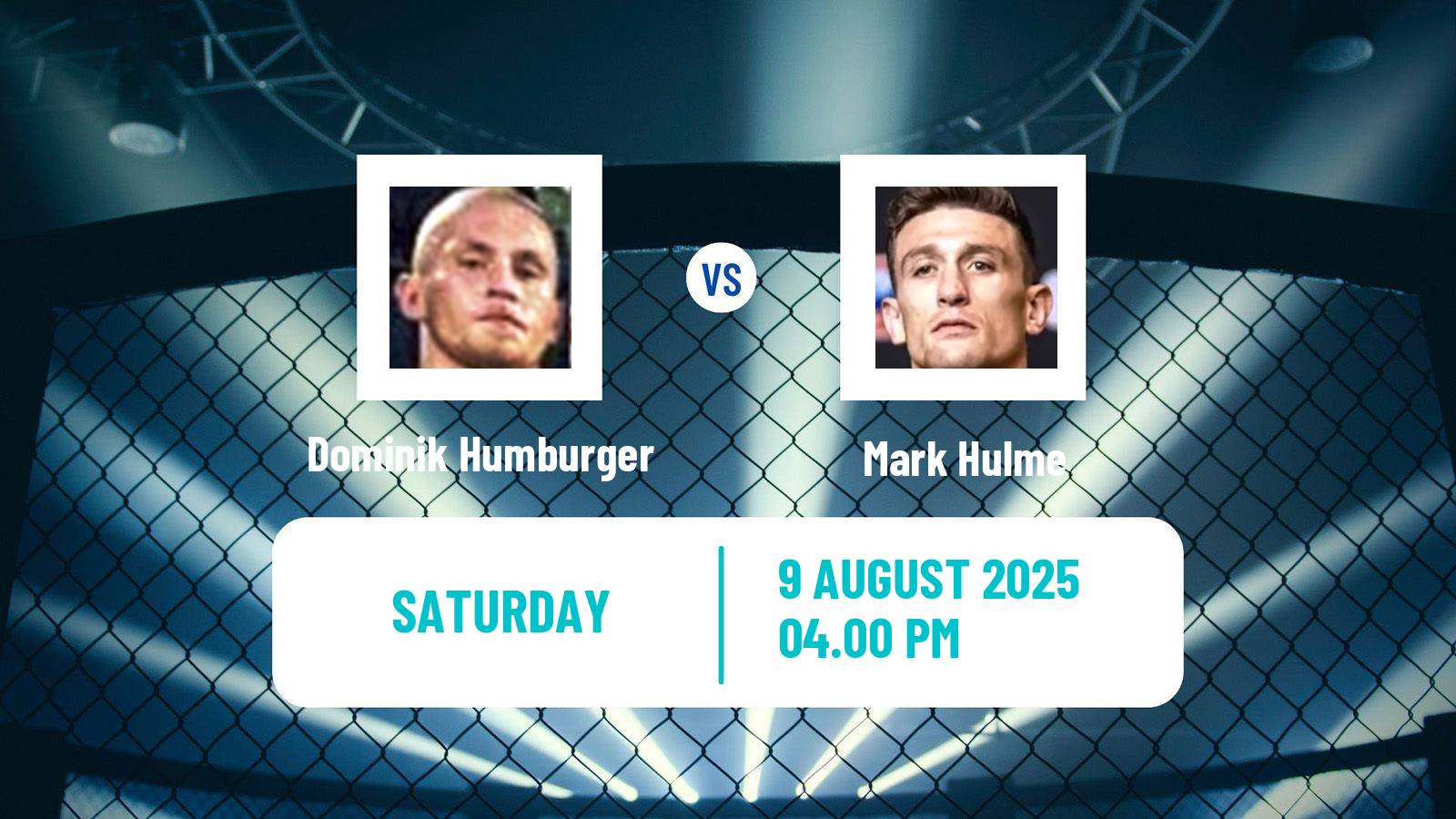 MMA Middleweight Tipsport Gamechanger Men Dominik Humburger - Mark Hulme