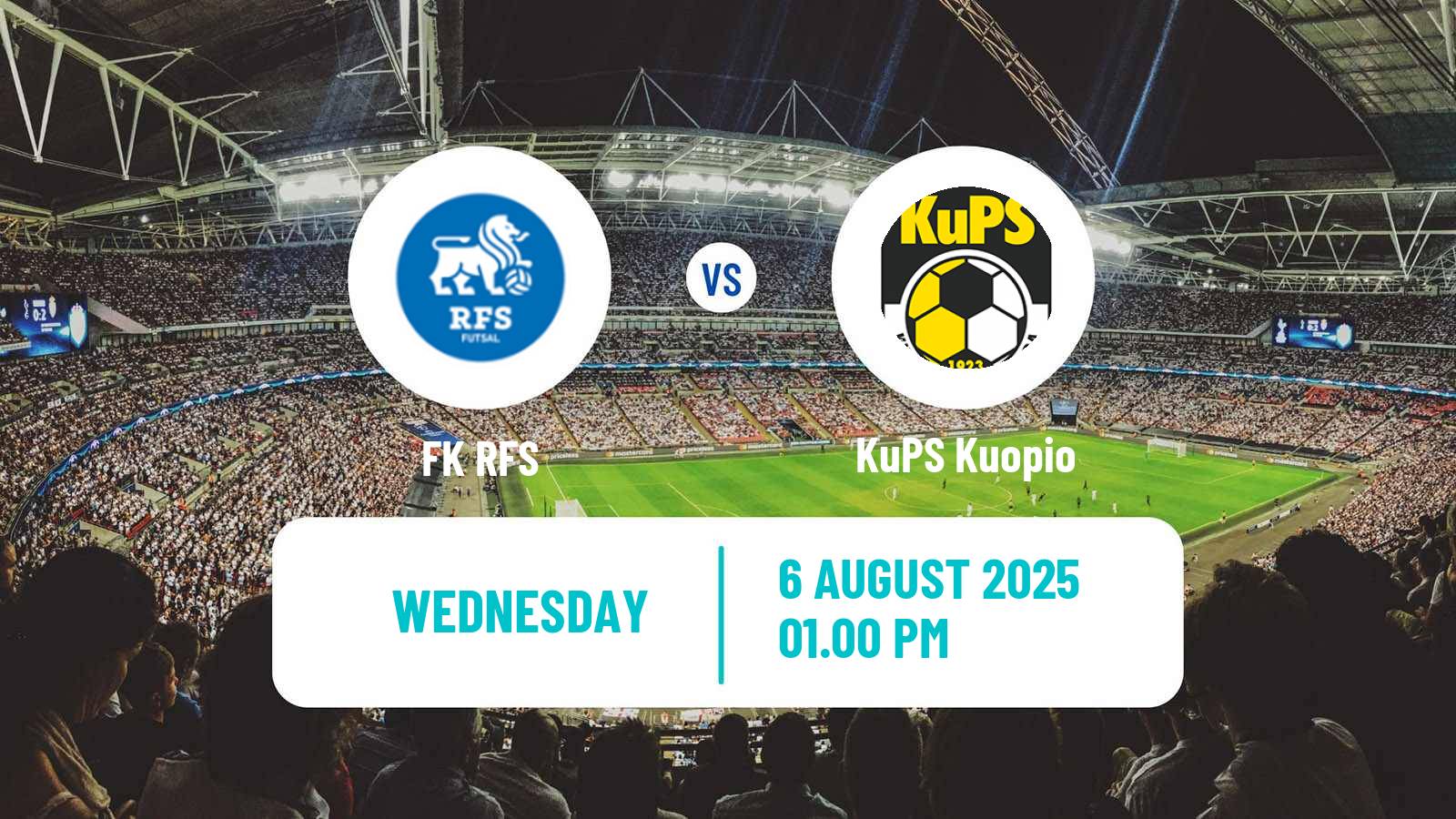 Soccer UEFA Europa League RFS - KuPS Kuopio