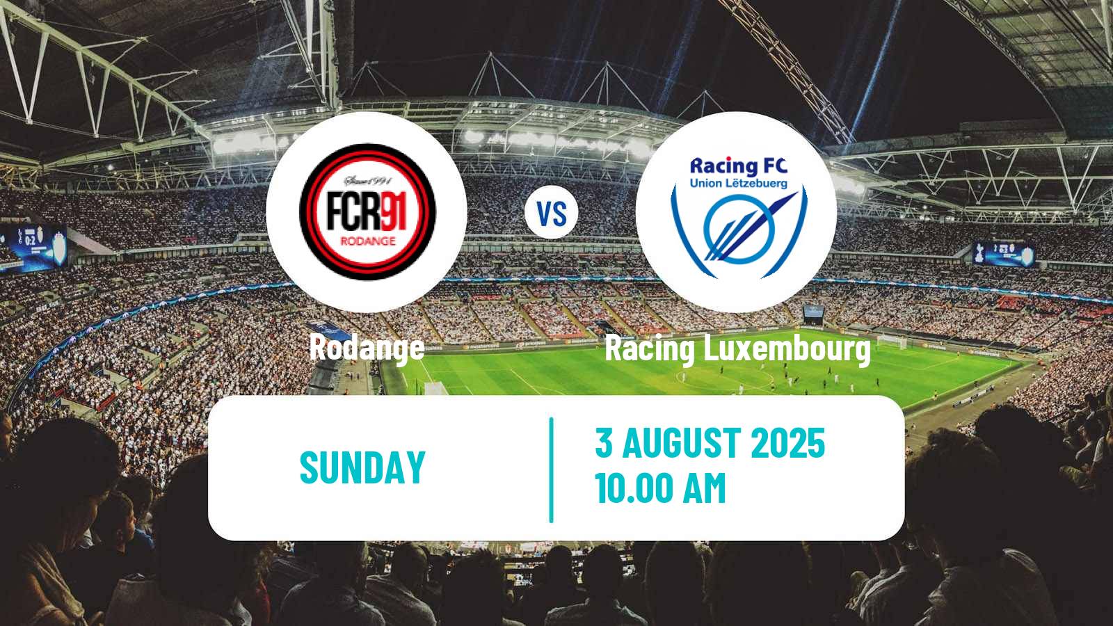 Soccer Luxembourg National Division Rodange - Racing Luxembourg