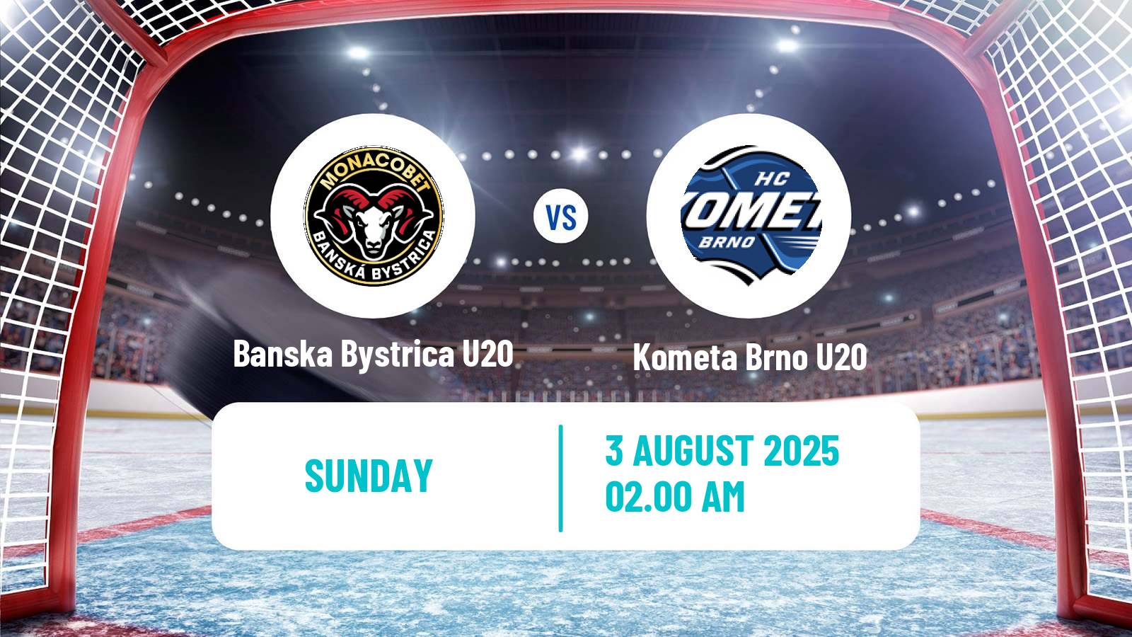 Hockey Club Friendly Ice Hockey Banska Bystrica U20 - Kometa Brno U20