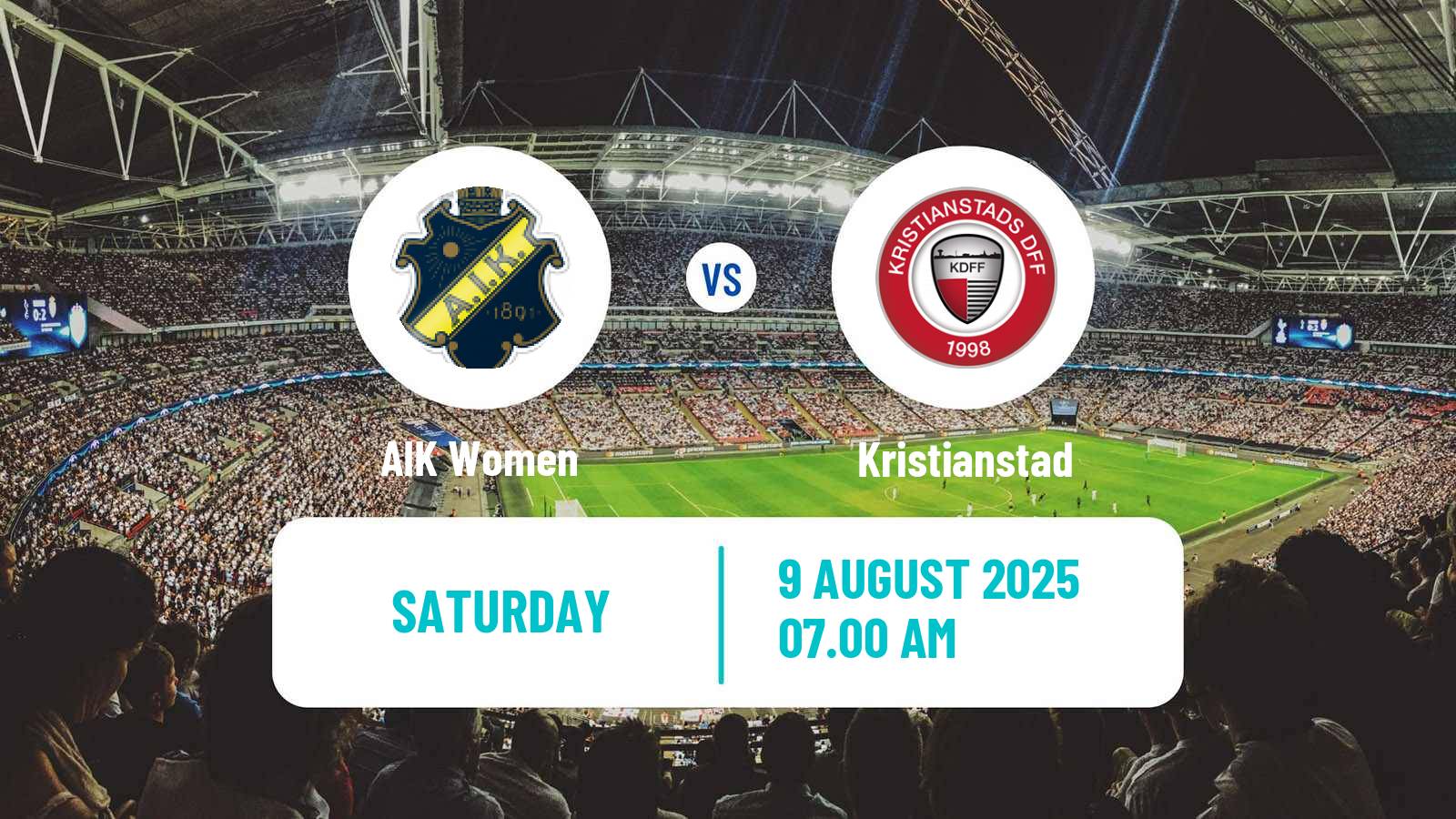 Soccer Swedish Allsvenskan Women AIK - Kristianstad