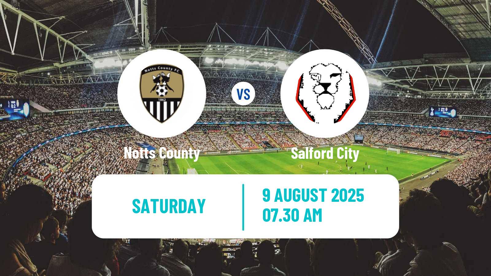 Soccer English League Two Notts County - Salford City