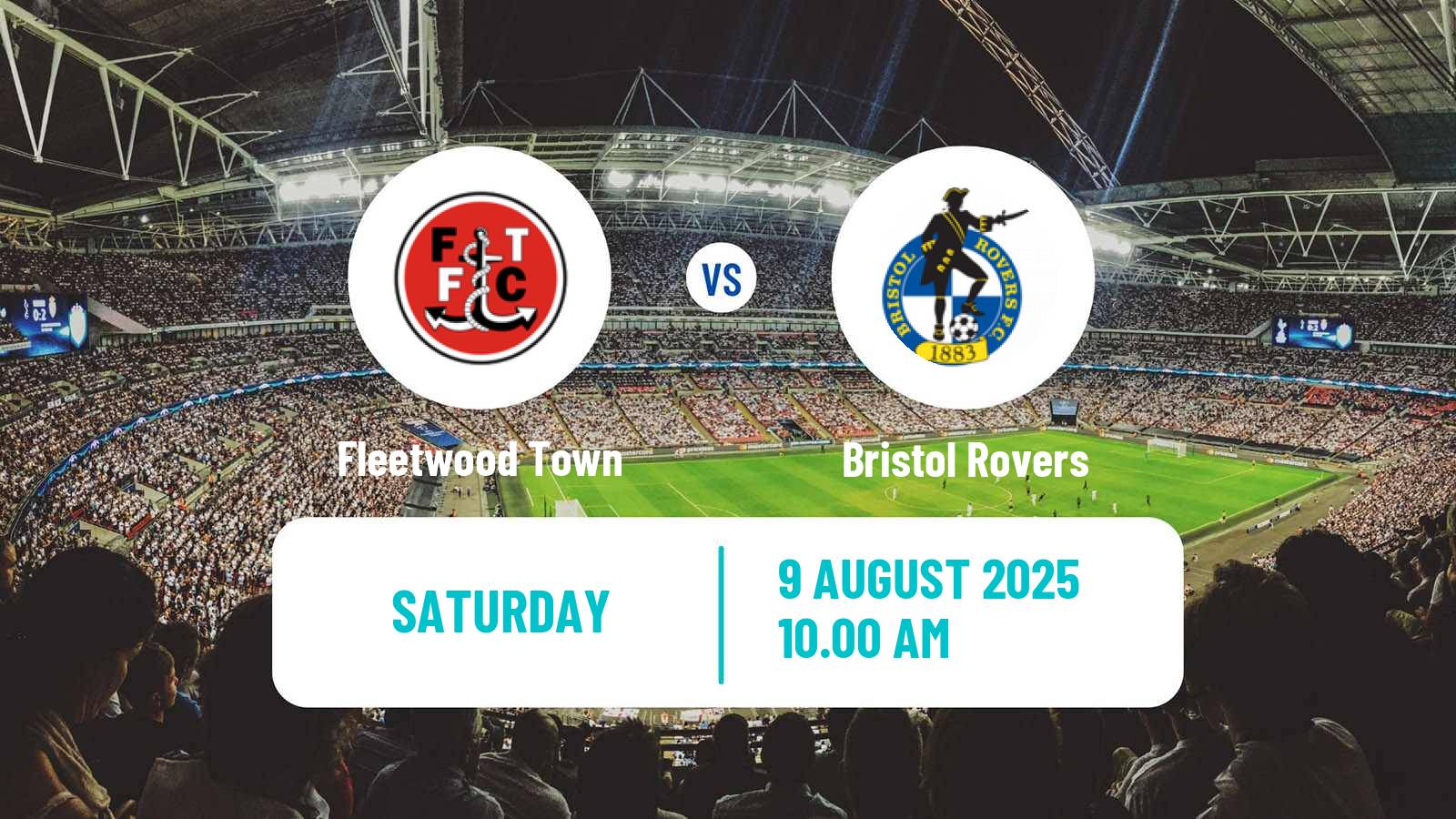 Soccer English League Two Fleetwood Town - Bristol Rovers