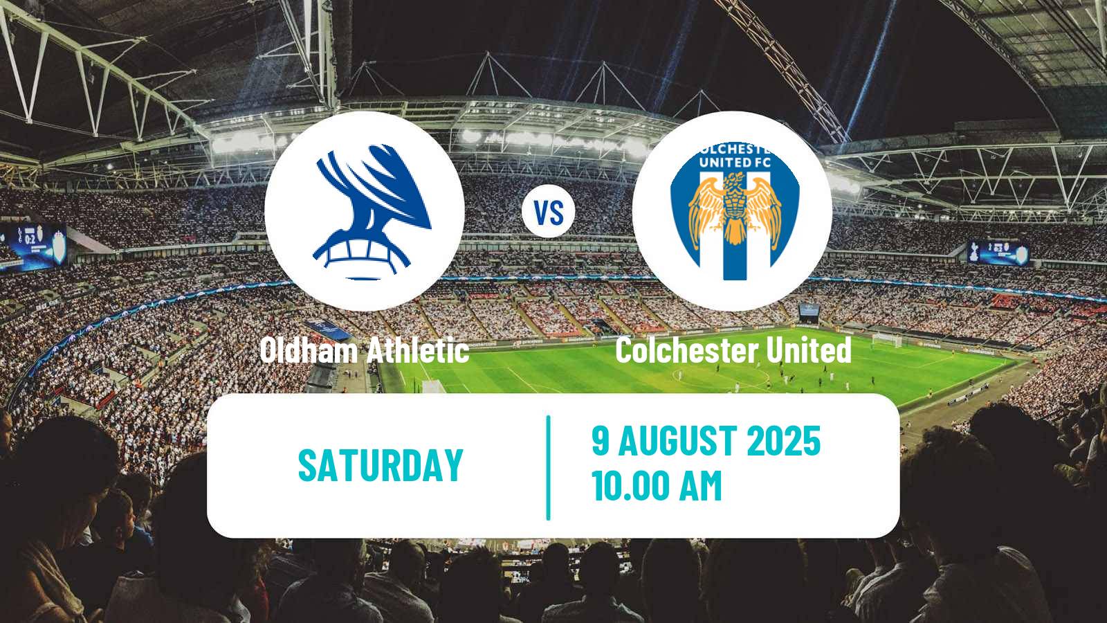 Soccer English League Two Oldham Athletic - Colchester United