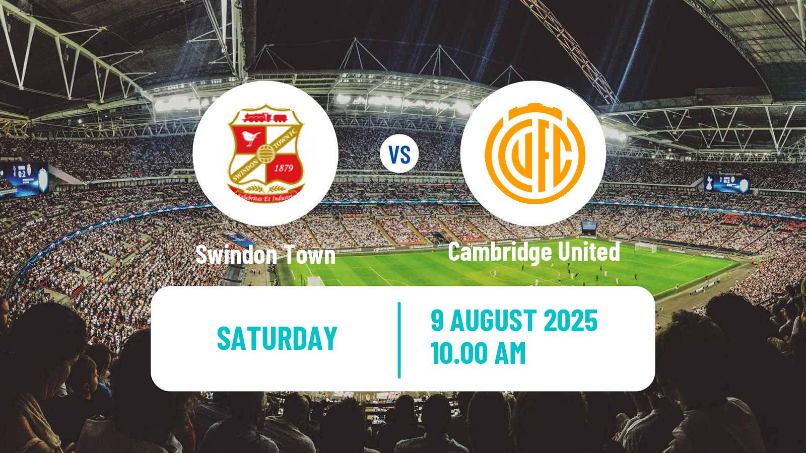 Soccer English League Two Swindon Town - Cambridge United