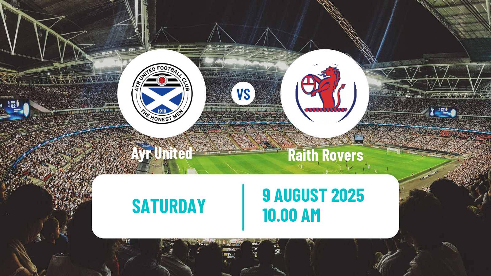 Soccer Scottish Football Championship Ayr United - Raith Rovers